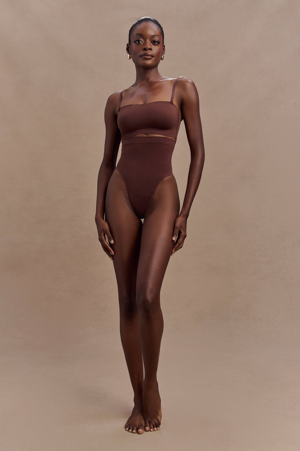 Joanna Strapless Shapewear Bra - Espresso