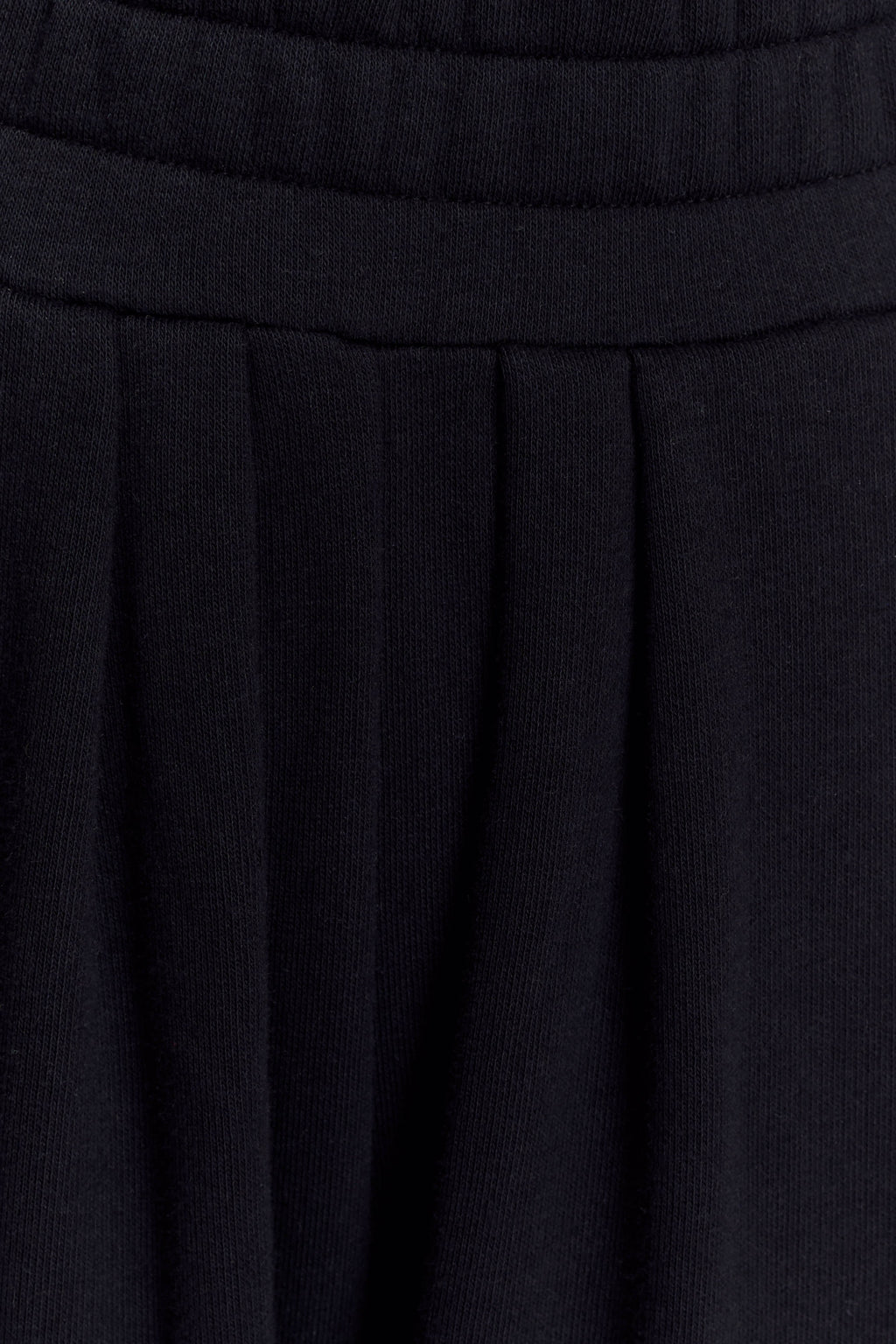 Aspen Gathered Wide Leg Jogger - Black