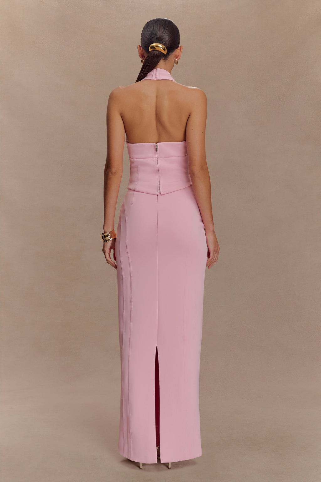 Meadow Corset Halter Top - Candy Pink