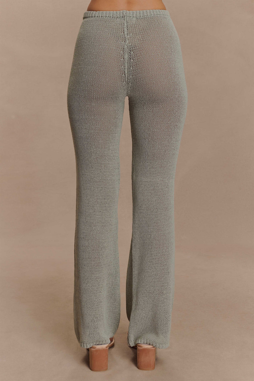 Malani Wide Leg Knit Pants - Sage