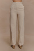 Rayne Wide Leg Denim Jeans - Stone Wash