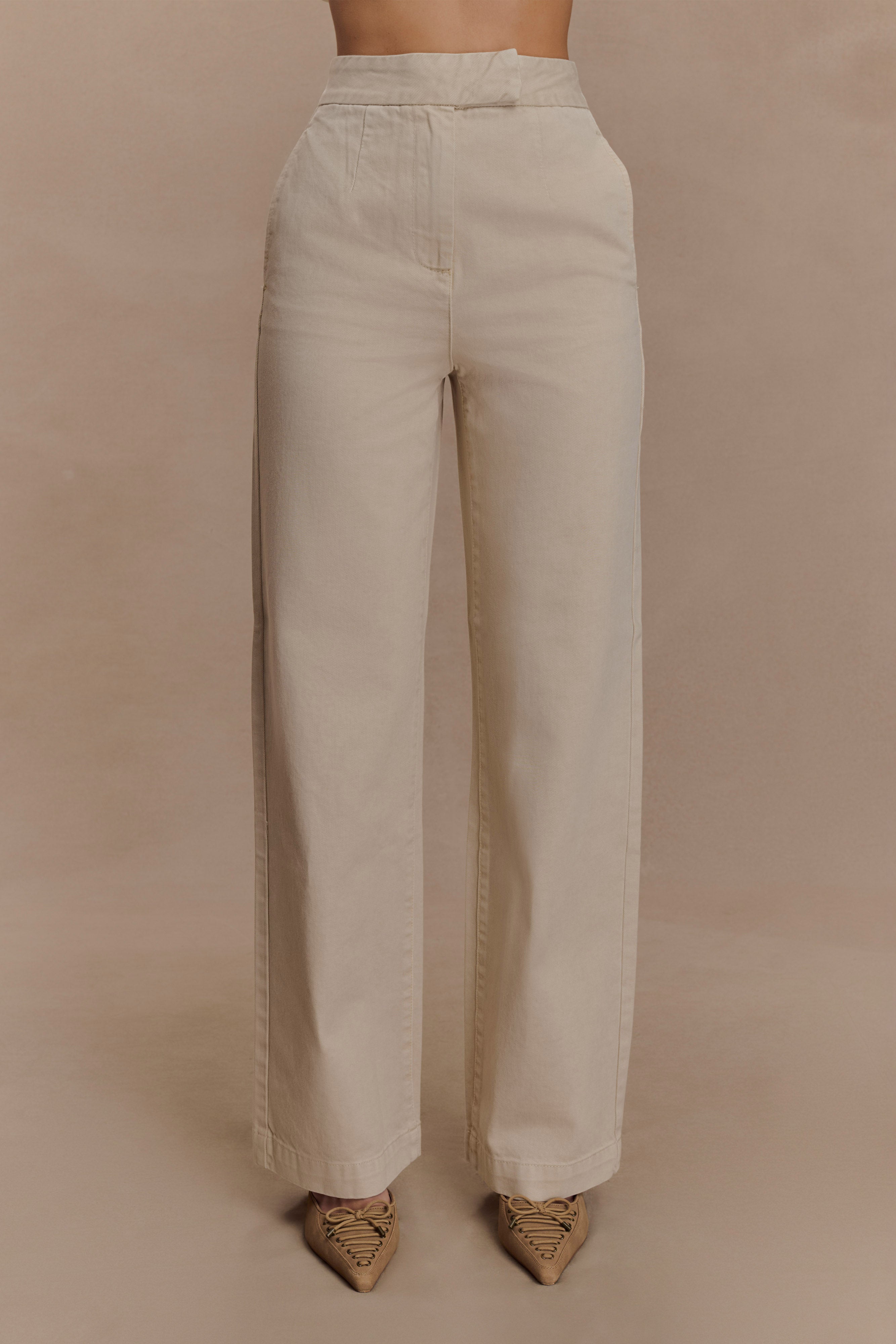 Rayne Wide Leg Denim Jeans - Stone Wash