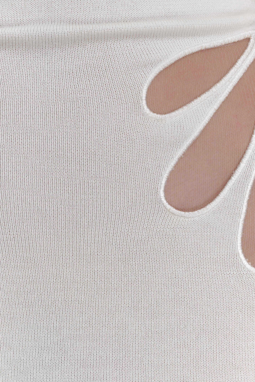 Brock Knit Halter Maxi Dress - White