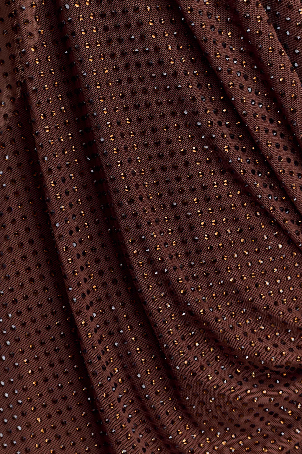 Bakari Diamante Cape Maxi Dress - Chocolate