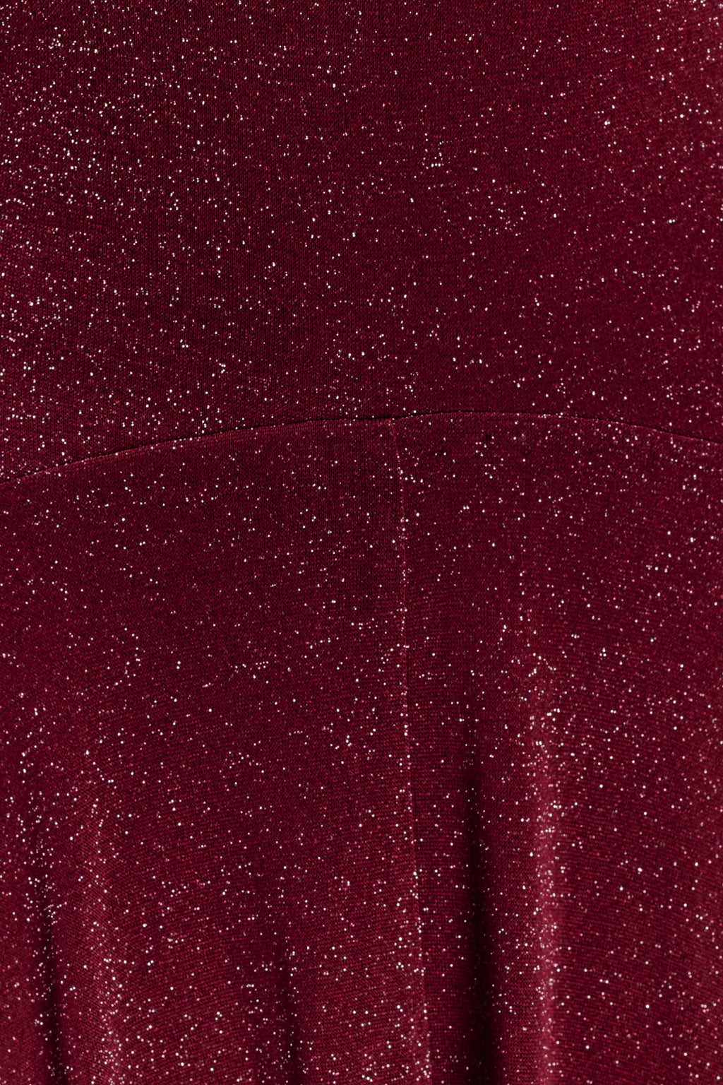 Sylvie Lurex Hankie Midi Dress - Wine