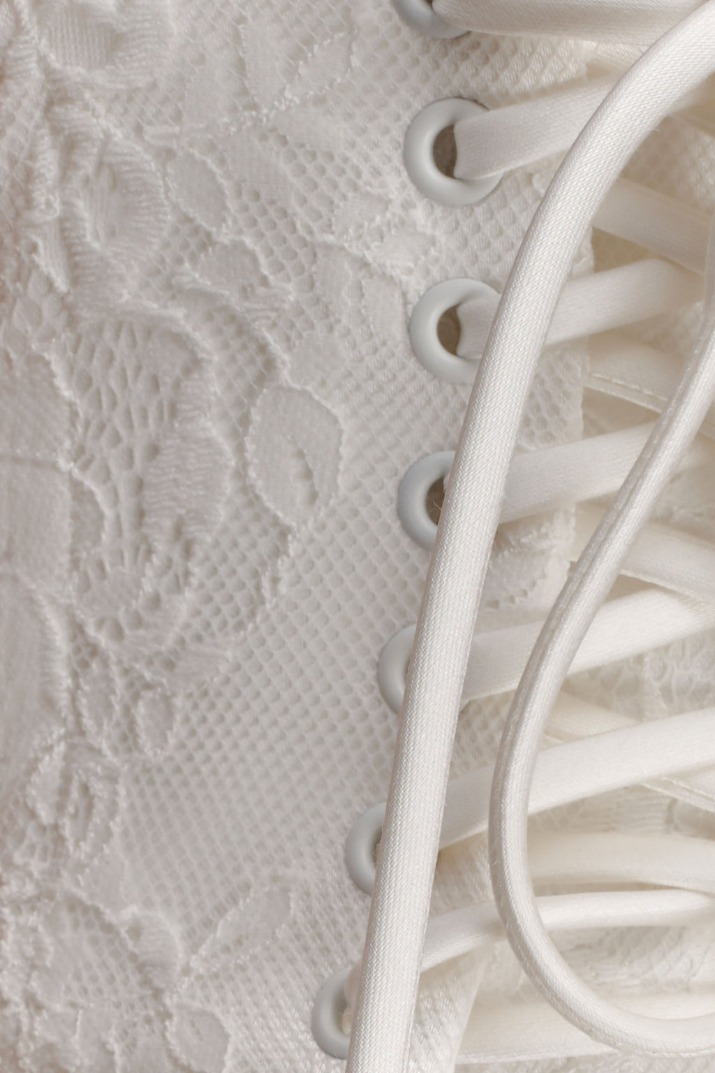 Camille Beaded Satin And Lace Corset Top - Ivory