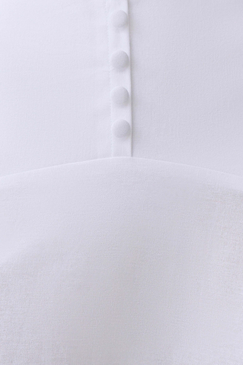 Selma Curved Waist Midi Skirt - White